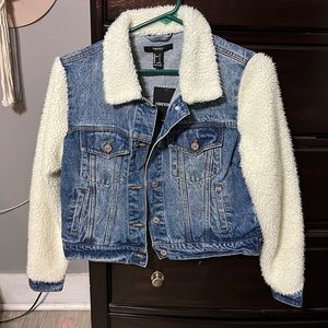 Forever 21 sherpa/Jean jacket, new with tags, size small